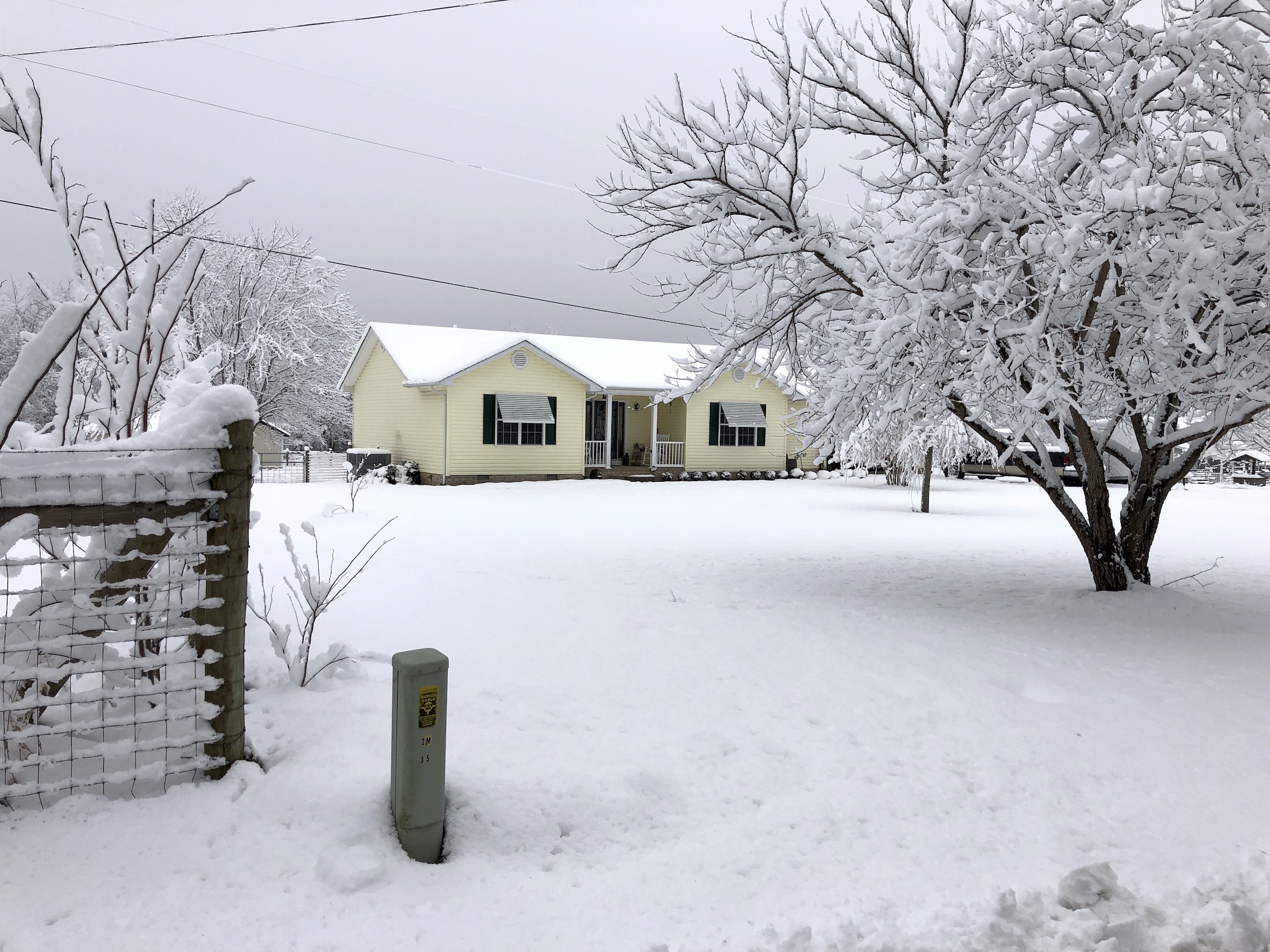 Yes, it really did snow!